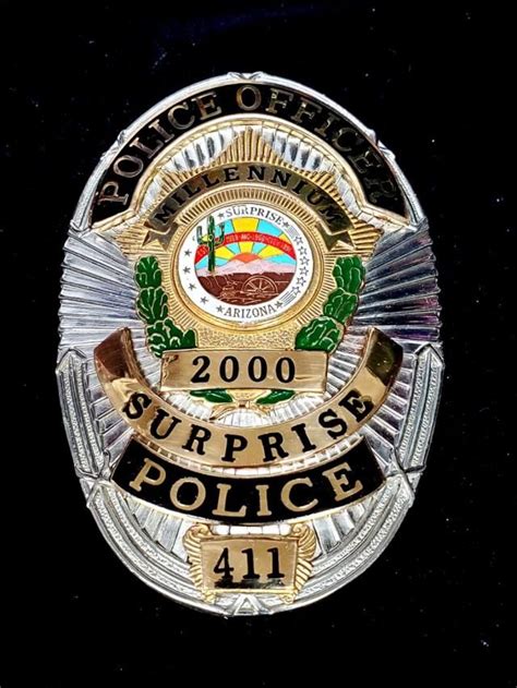 US State of Arizona, City of Surprise Police Department Badge | Police ...