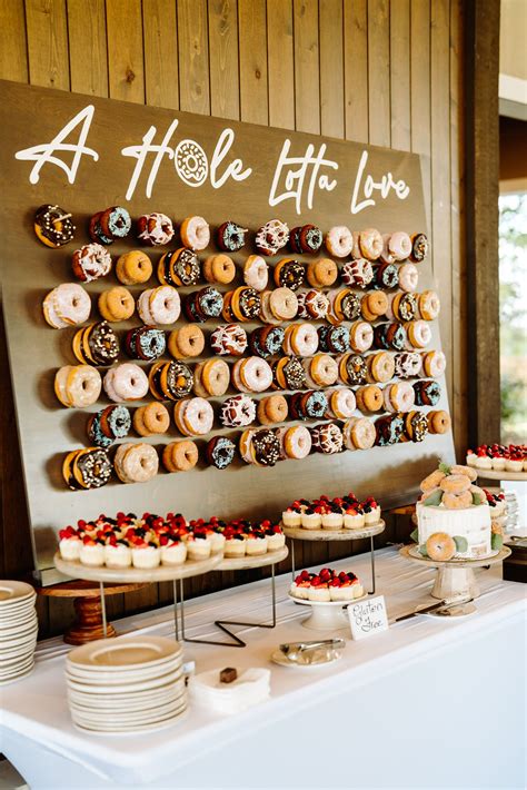 Donut wall at a wedding reception – Artofit