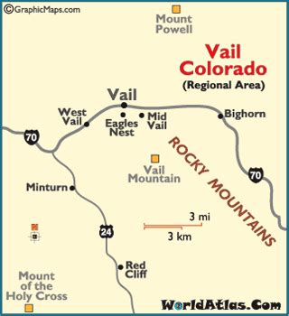 Vail Colorado Map | Color 2018