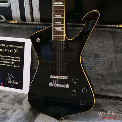 Jim Root Collection Ibanez Iceman IC400 Black - Wild West Guitars