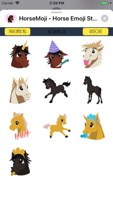 iPhone Giveaway of the Day - HorseMoji Horse Emoji Stickers