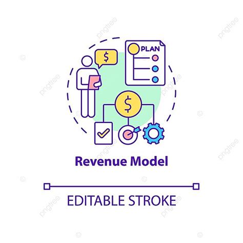 Revenue Model Concept Icon Logo Round Abstract Vector, Logo, Round ...