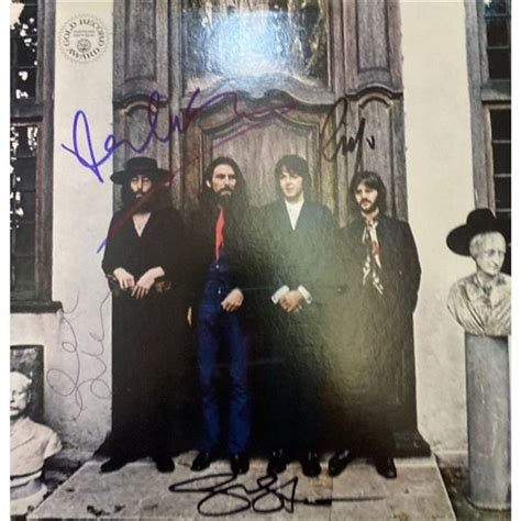 Signed Beatles Hey Jude Album Cover