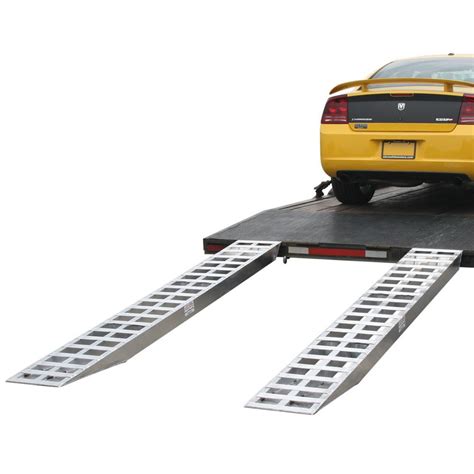 Aluminum Pin-On End Car Trailer Ramps - 5,000 lb. per axle Capacity ...