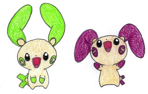 plusle and minun counterparts - adopted by FrozenFeather on DeviantArt