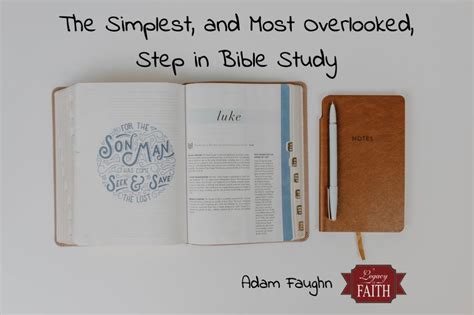 The Simplest, and Most Overlooked, Step in Bible Study