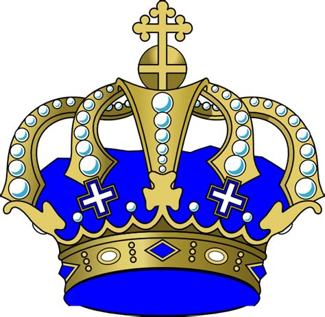 Blue Crown Clip Art at Clker.com - vector clip art online, royalty free ...