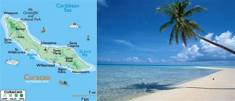 cas abou beach map | Most Popular Curacao Island Beaches, The Caribbean ...