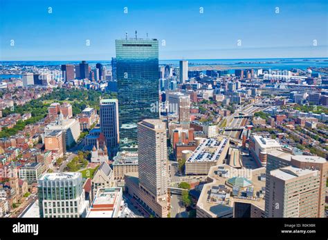 Boston Panoramic view from a tower observation deck Stock Photo - Alamy