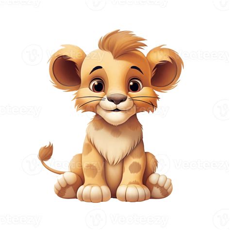 Baby lion, cute baby lion, cute cartoon lion. image cute cartoon ...