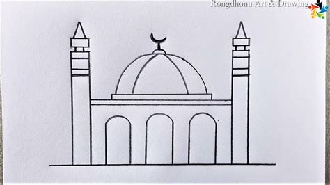 Masjid Al Haram Drawing Easy