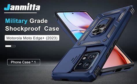 Amazon.com: Janmitta Motorola Edge+ Plus 2023 Case Built in Slide ...