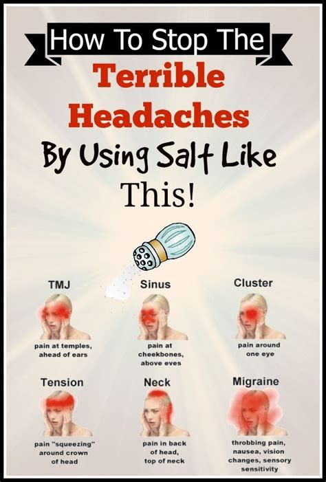 How To Stop The Terrible Headaches By Using Salt Like This! # ...