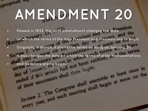 20Th Amendment Definition | Examples and Forms