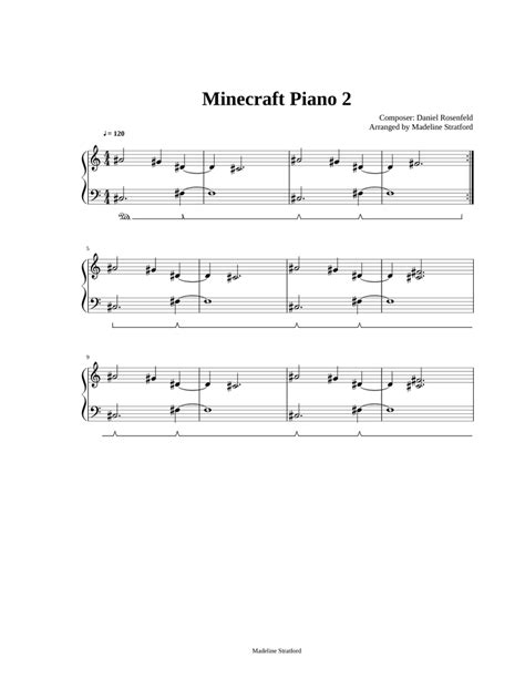 Minecraft Piano Theme 2 - Easy Solo Sheet music for Piano (Solo ...