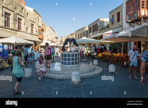 Rhodes Old Town Stock Photo - Alamy