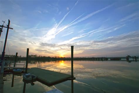 Sunset Over Boat Marina Free Stock Photo - Public Domain Pictures