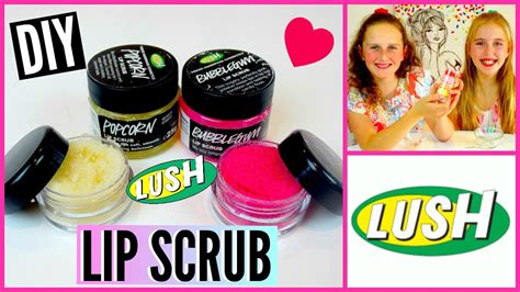 DIY LUSH Lip Scrub 💋 Popcorn & Bubblegum 💋 AND RAINBOW Lip Scrub! - YouTube