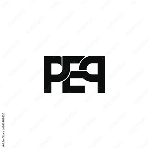 pep letter original monogram logo design Stock Vector | Adobe Stock