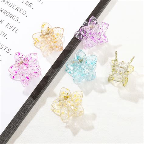 Flecked Amazon Hair Claw Clips Cute Floral Mini Claws For Hair Fashion ...