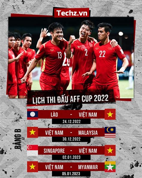 Lịch thi đấu AFF Cup 2022: Đội tuyển Việt Nam rộng cửa vô địch,Thái Lan ...