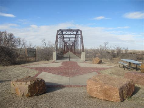 south side of the Canadian River Wagon Bridge in Canadian, TX