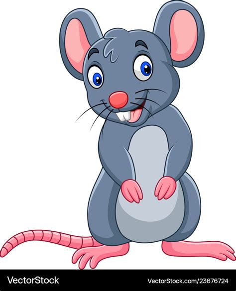 Cartoon funny mouse Royalty Free Vector Image - VectorStock