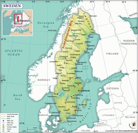 Sweden Map - Answers