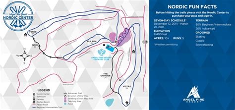 Angel Fire Nordic Center Trail Map | Liftopia