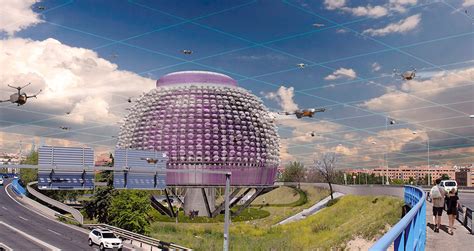 Futuristic Urban Droneport could act as a hub for drone deliveries ...