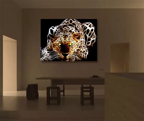 Led Canvas Wall Art Led Frame Decoration Led Canvas Wall | Etsy