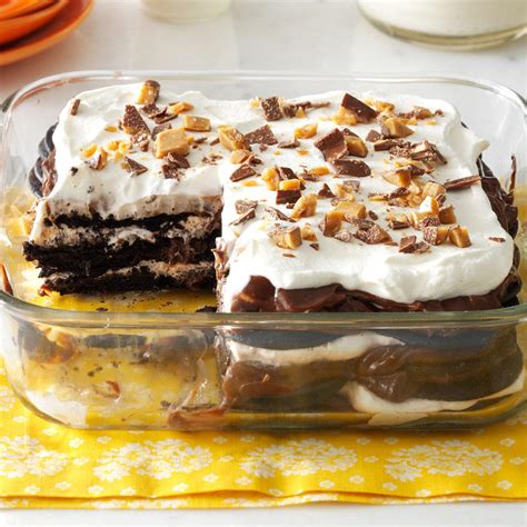 Double-Chocolate Toffee Icebox Cake Recipe | Taste of Home