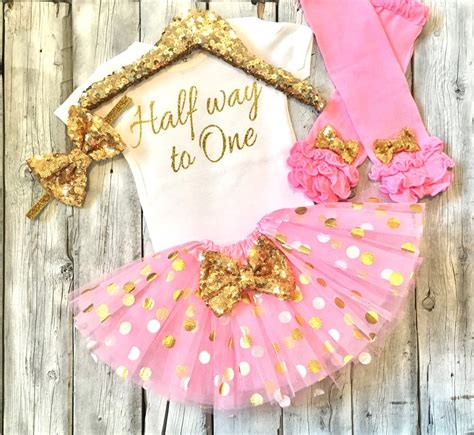 Baby Girl 6 Month Outfit Girls Six Month Outfit Pink and - Etsy