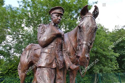 Romsey War Horse Trooper Statue By Editorial Stock Photo - Stock Image ...