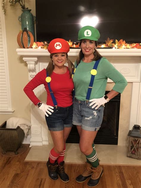 Mario and Luigi DIY costume | Diy costumes, Mario and luigi, Costumes