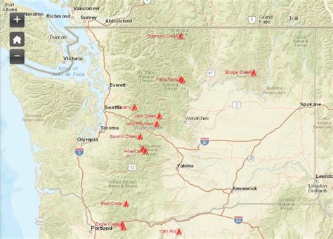 Smoke Map Washington State | Printable Map