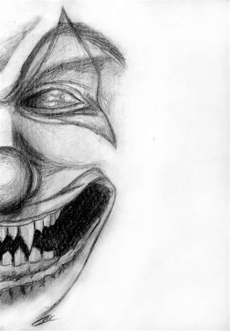 another clown drawing i did.. this is a self portrait.. i also used ...