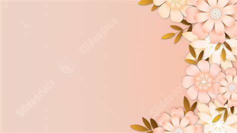 Pink Flowers Plant Nature Pastel Floral Powerpoint Background For Free ...