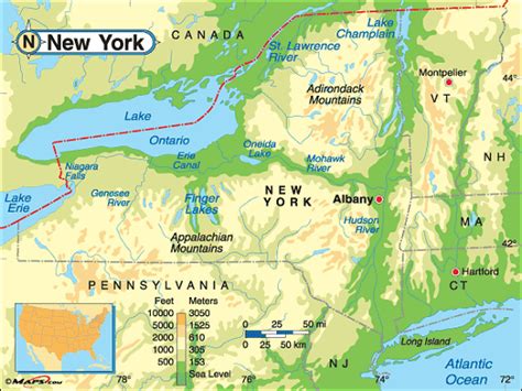 Map Of New York State Mountains - Dorree Kassandra