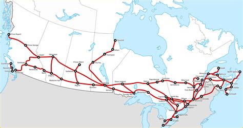 Via Rail Line Map