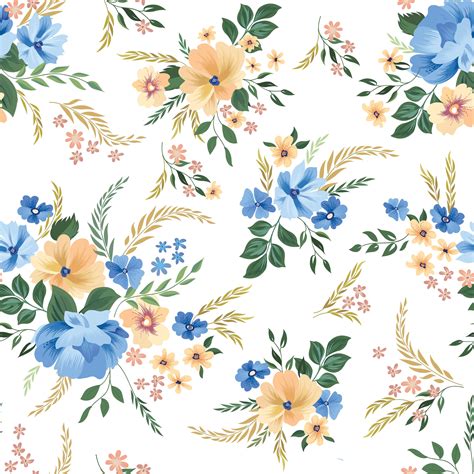 Floral seamless pattern. Flower background. 588645 Vector Art at Vecteezy