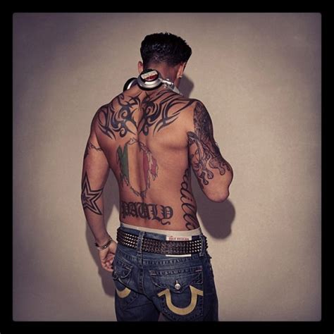 Pauly D's tattoos collection - meaning behind his tattoos!