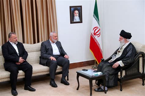 Iranian state media confirm meeting between Khamenei, Hamas' Haniyeh in ...