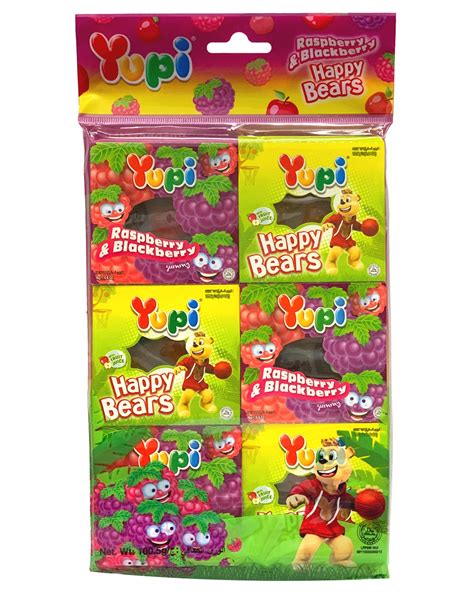 Buy Yupi Bears Raspberry & Blackberry Gummy 100 g Online in UAE ...