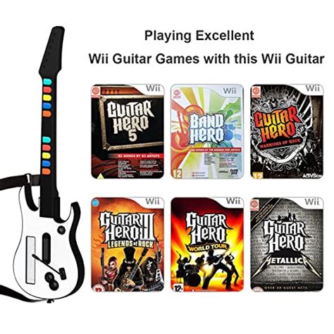 DOYO Wii Guitar Hero for Wii Controller Wireless, Guitar Hero ...