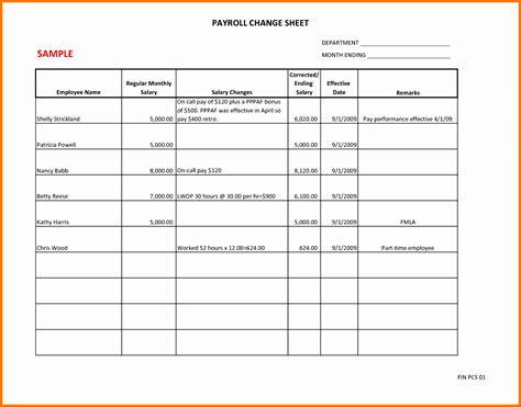 Microsoft Excel Payroll Template Database - Riset