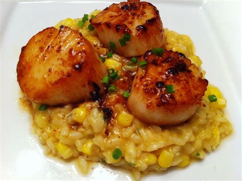 Everyday Gourmet: Seared Scallops with Sweet Corn Risotto