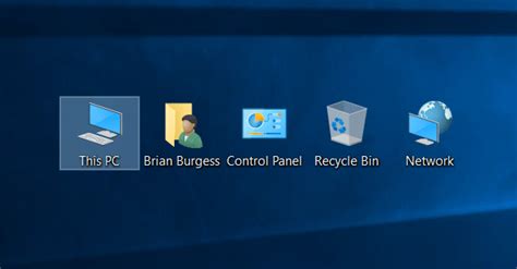 Windows 10 Tip: Add or Remove System Icons to the Desktop