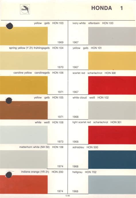 Vintage Honda Paint Colors - Vintage Paint