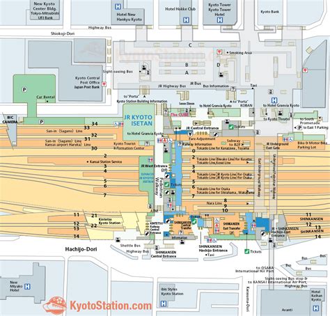 Kyoto Station Map – Finding Your Way – Kyoto Station